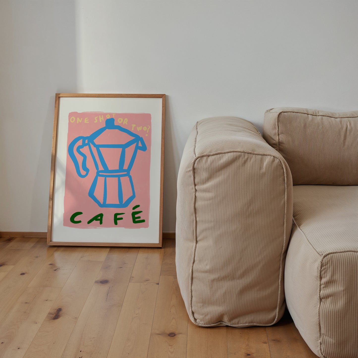 One Shot Or Two? | Coffee Print | UNFRAMED