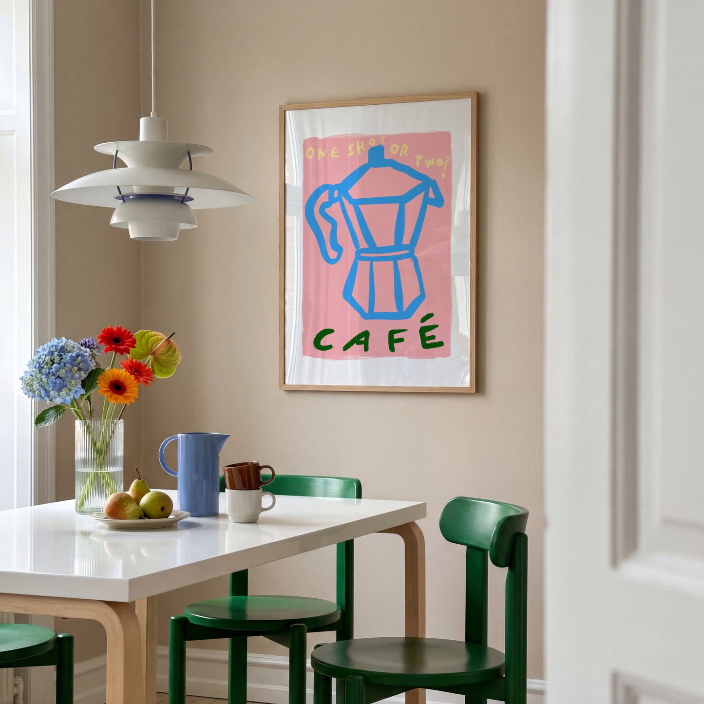 One Shot Or Two? | Coffee Print | UNFRAMED