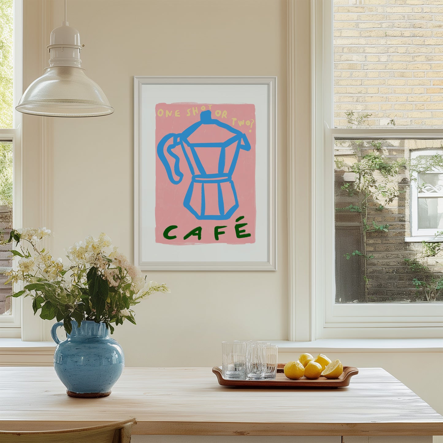 One Shot Or Two? | Coffee Print | UNFRAMED