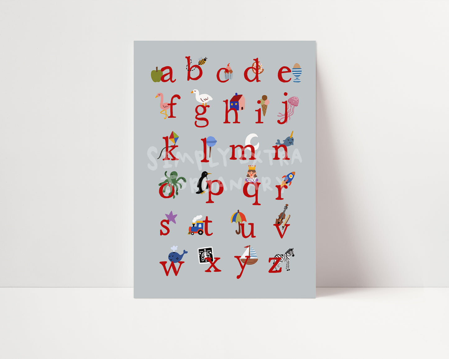 Alphabet | Educational Print | UNFRAMED