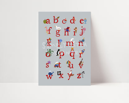 Alphabet | Educational Print | UNFRAMED