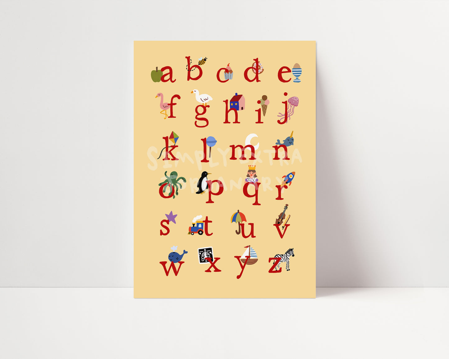 Alphabet | Educational Print | UNFRAMED