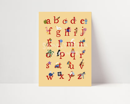 Alphabet | Educational Print | UNFRAMED
