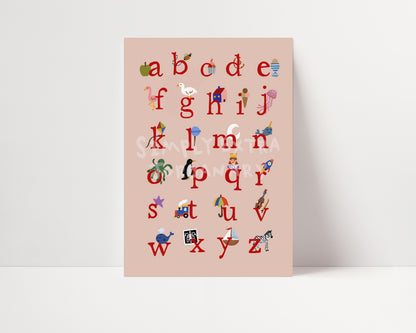 Alphabet | Educational Print | UNFRAMED