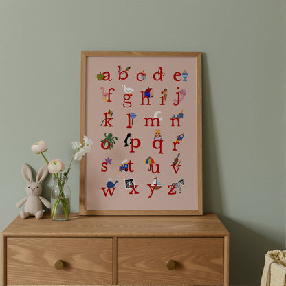 Alphabet | Educational Print | UNFRAMED