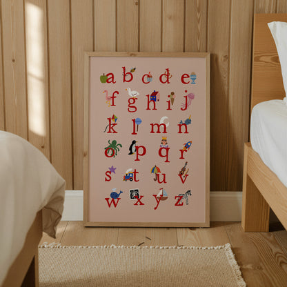 Alphabet | Educational Print | UNFRAMED