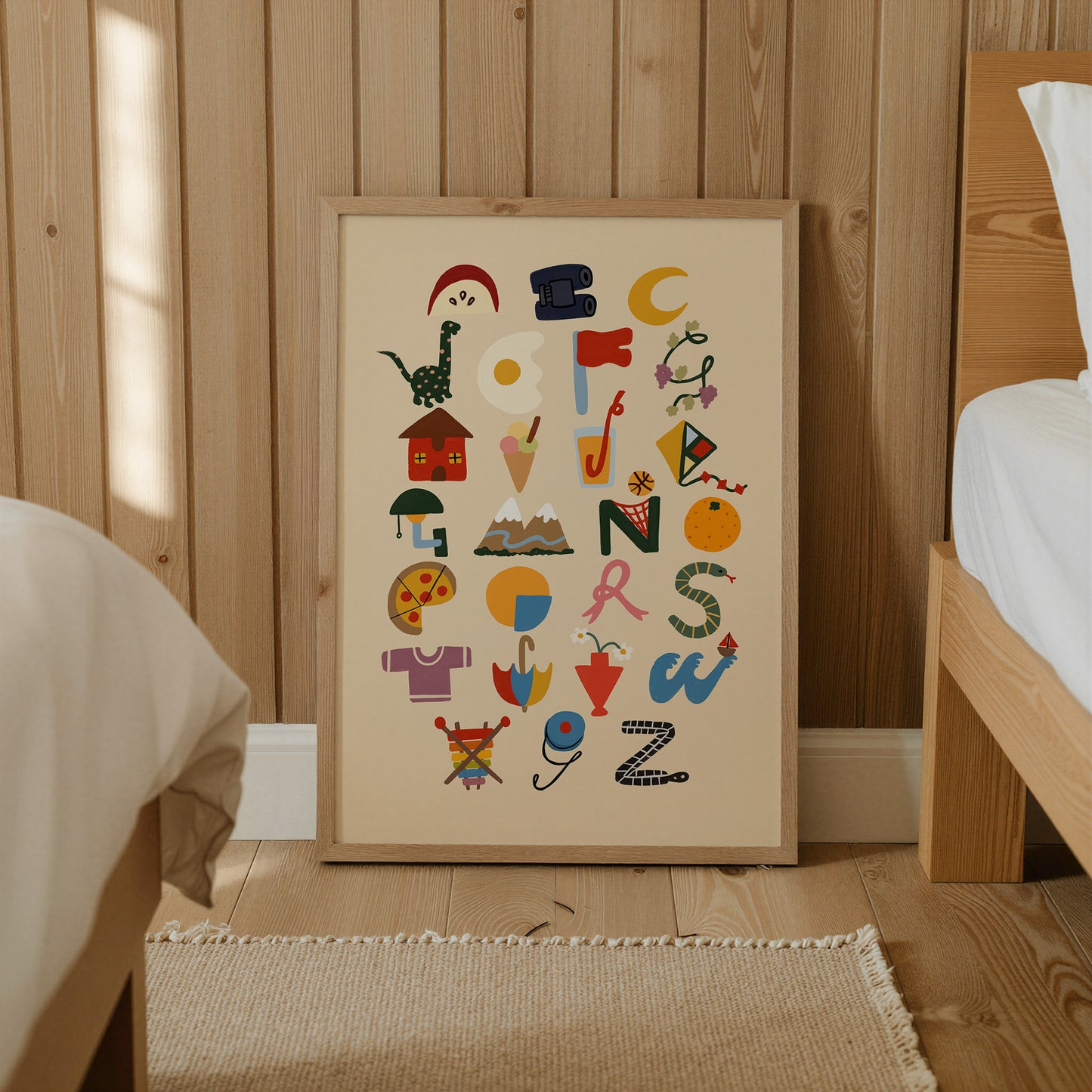 Alphabet Chart | ABC Print | UNFRAMED