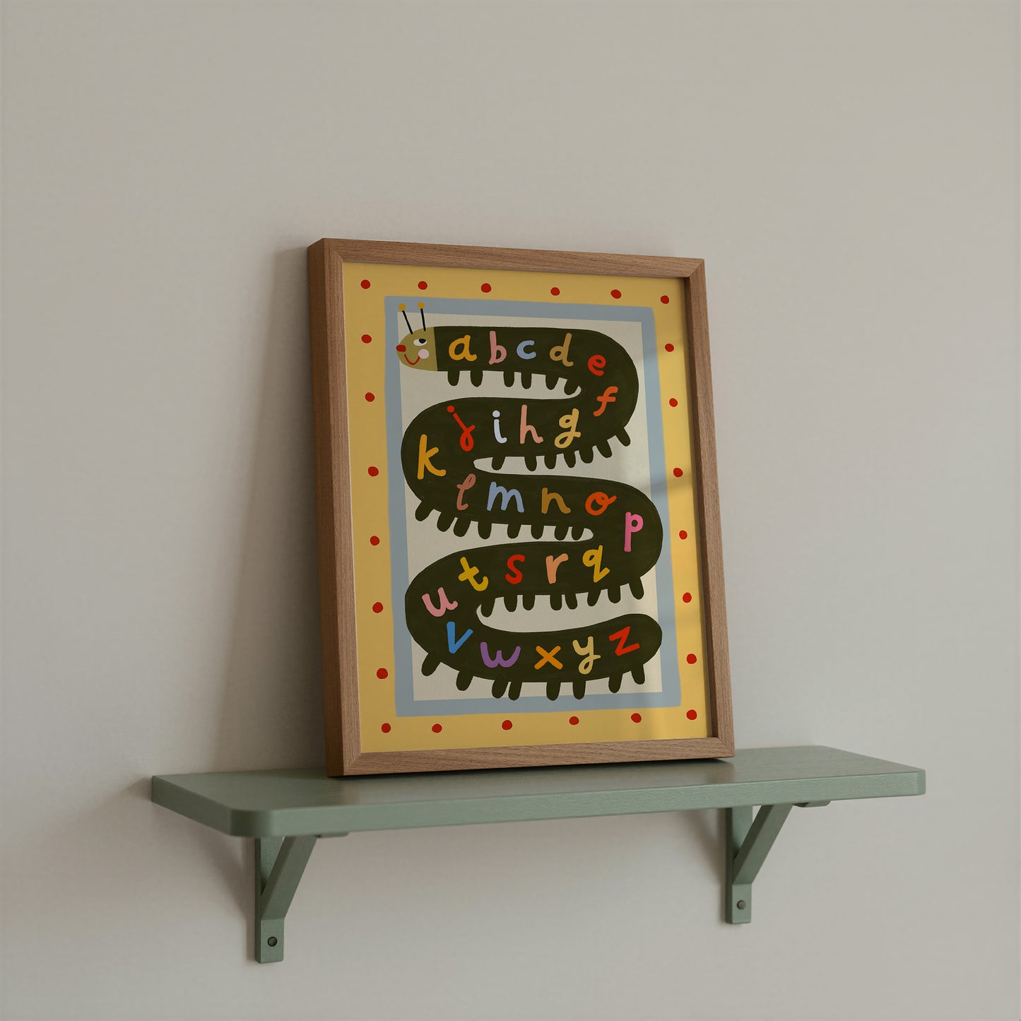 Alphabet Caterpillar | ABC Print | UNFRAMED
