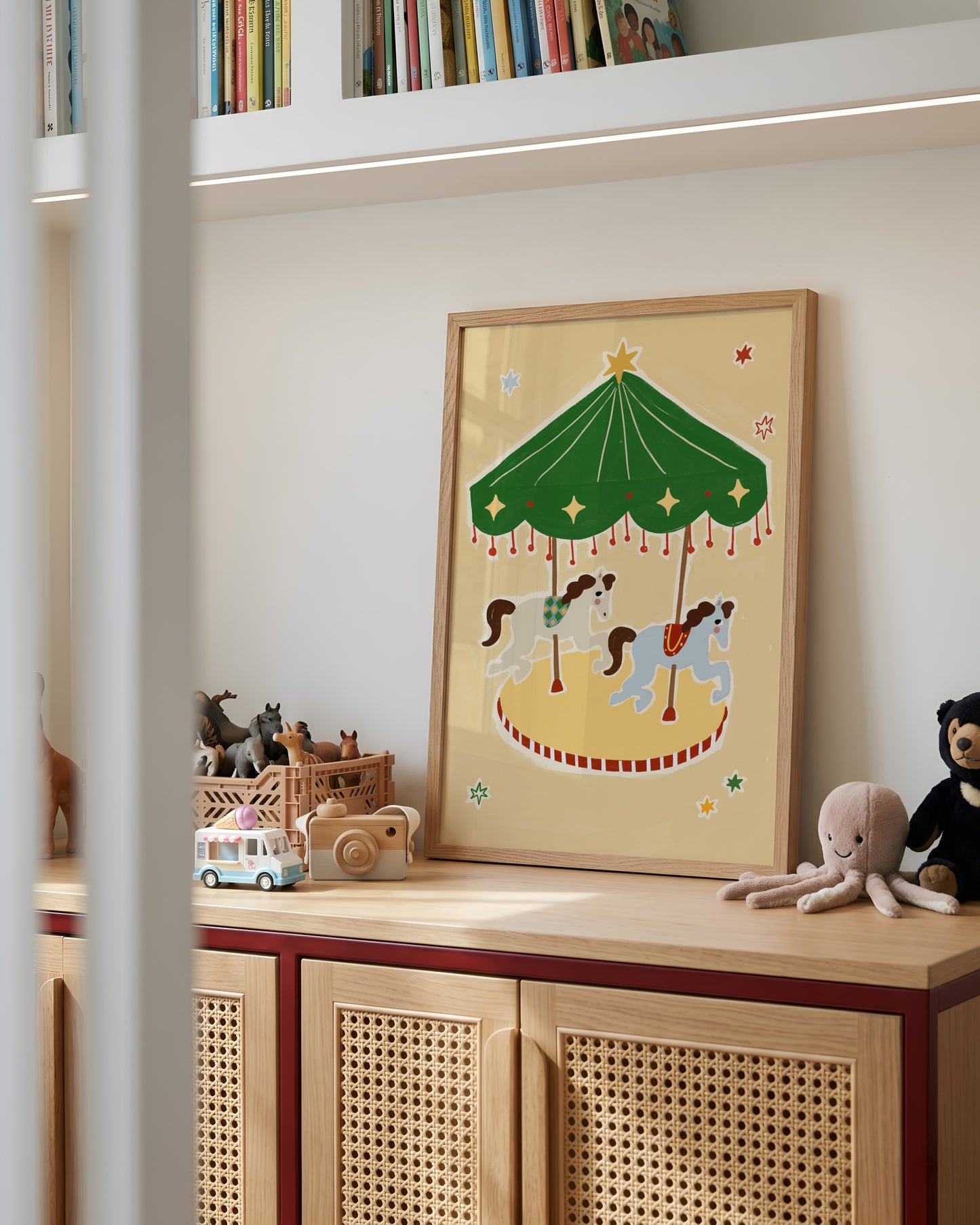 Circus Carousel | Whimsical Print | UNFRAMED