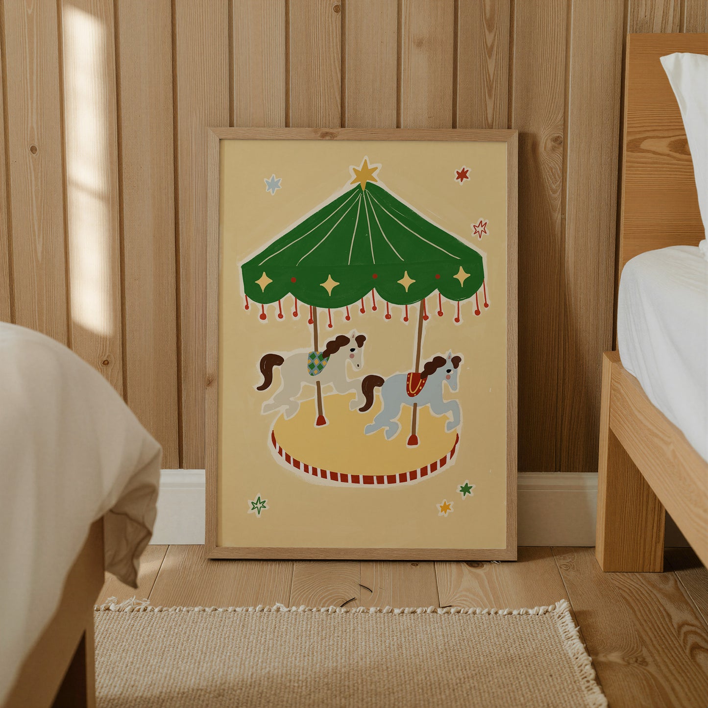 Circus Carousel | Whimsical Print | UNFRAMED