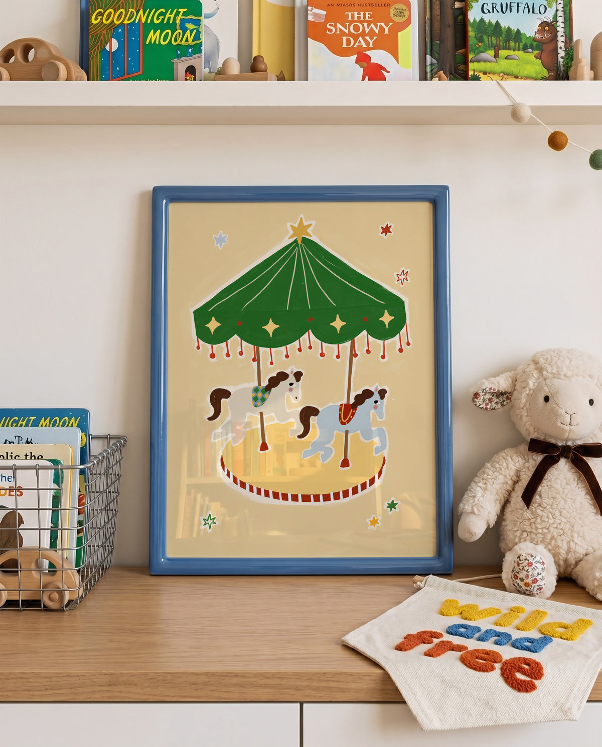 Circus Carousel | Whimsical Print | UNFRAMED
