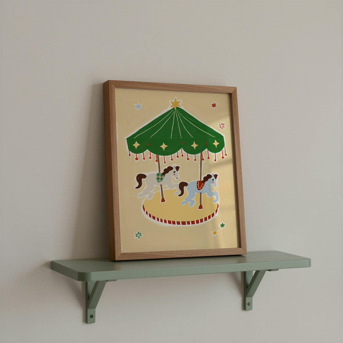 Circus Carousel | Whimsical Print | UNFRAMED