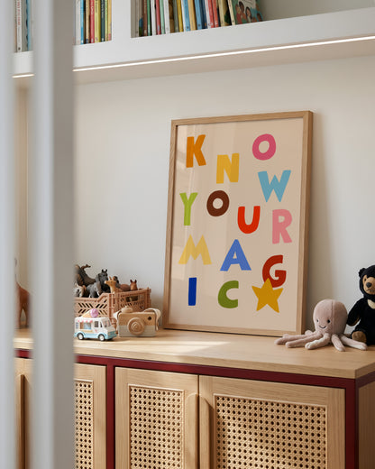 Know Your Magic | Kids Affirmation Print | UNFRAMED