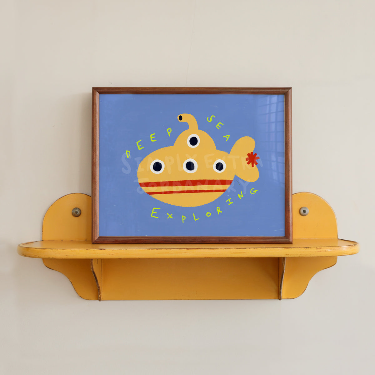 Deep Sea Exploring | Submarine Print | UNFRAMED