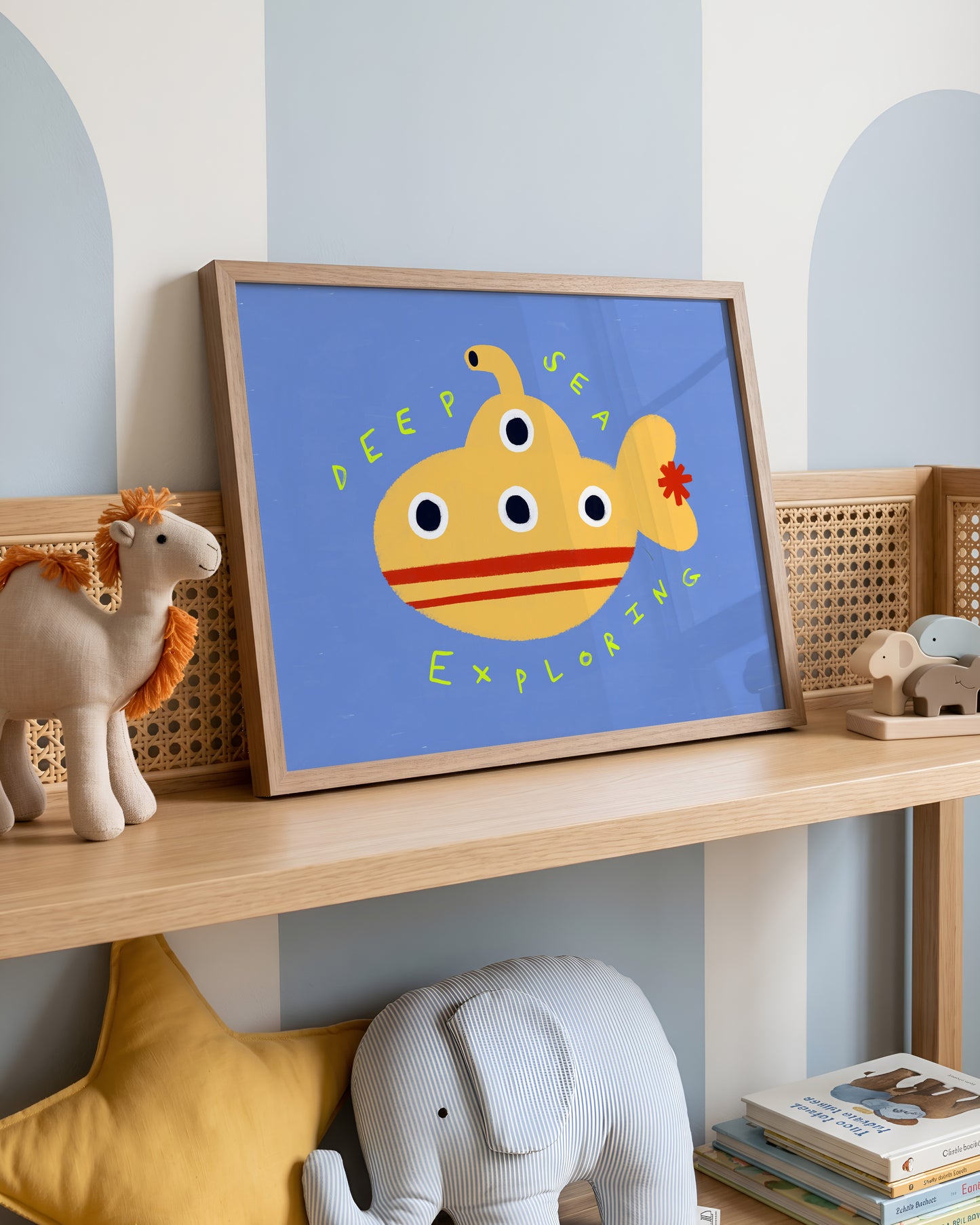 Deep Sea Exploring | Submarine Print | UNFRAMED