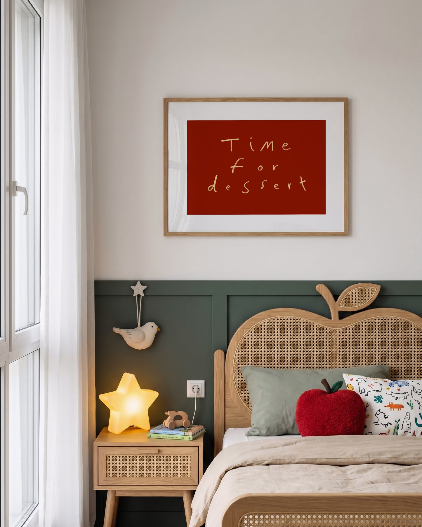Time For Dessert | Hand Written Print | UNFRAMED