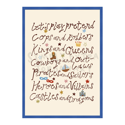 Let's Play Pretend Print