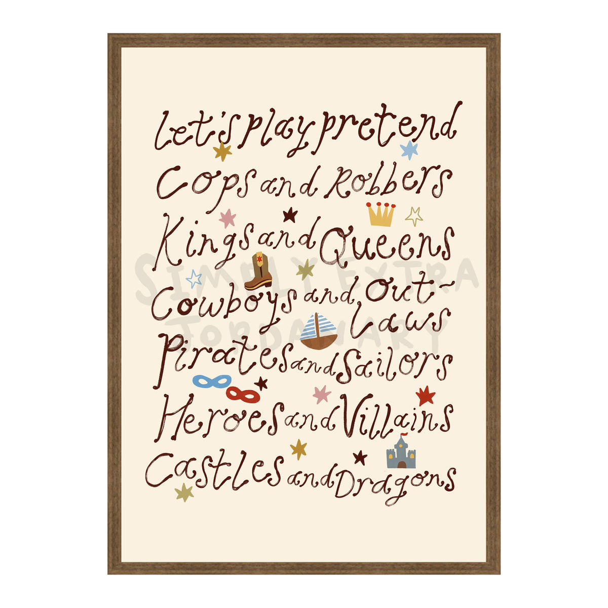 Let's Play Pretend Print