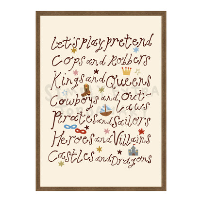 Let's Play Pretend Print