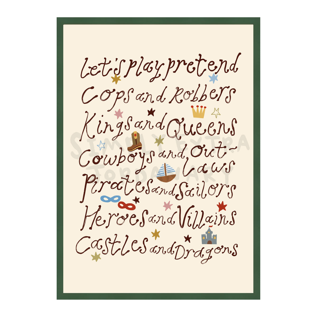 Let's Play Pretend Print