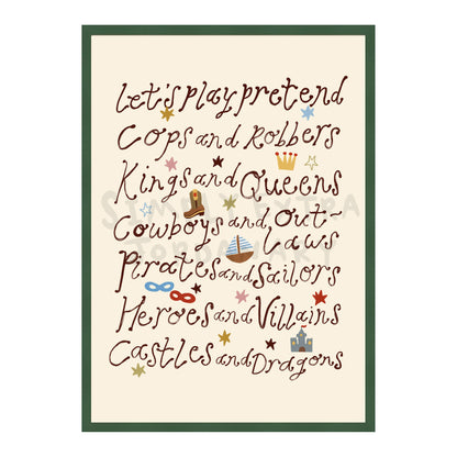 Let's Play Pretend Print