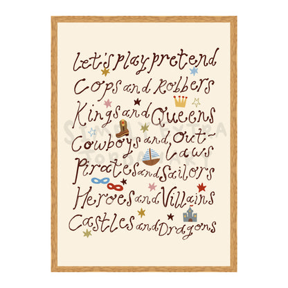 Let's Play Pretend Print