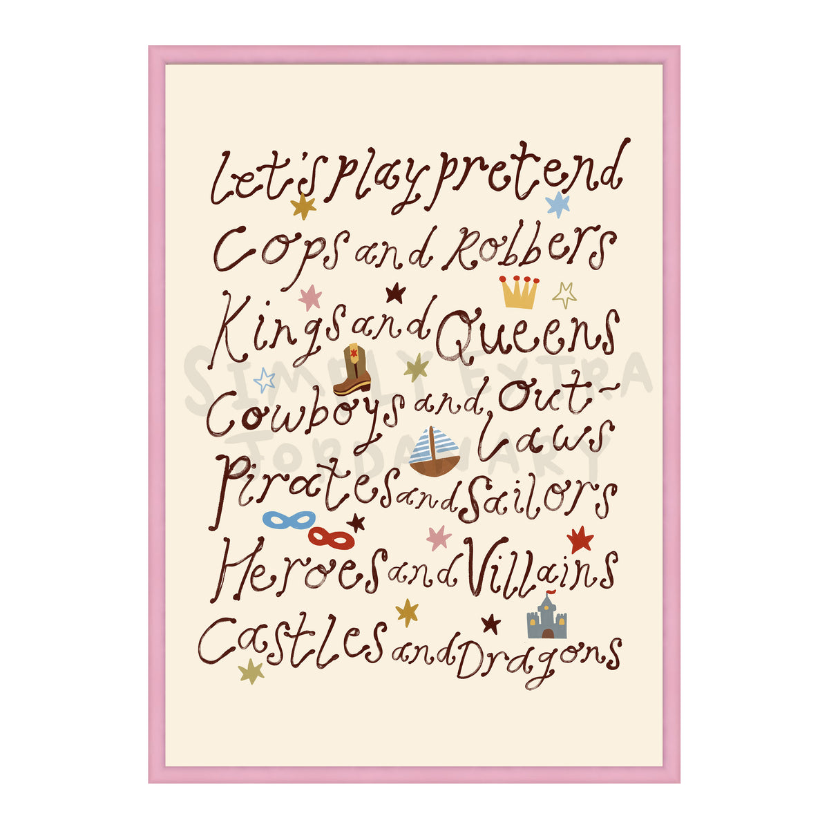 Let's Play Pretend Print