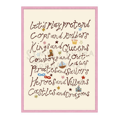 Let's Play Pretend Print