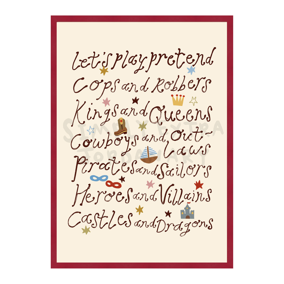 Let's Play Pretend Print