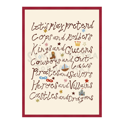 Let's Play Pretend Print