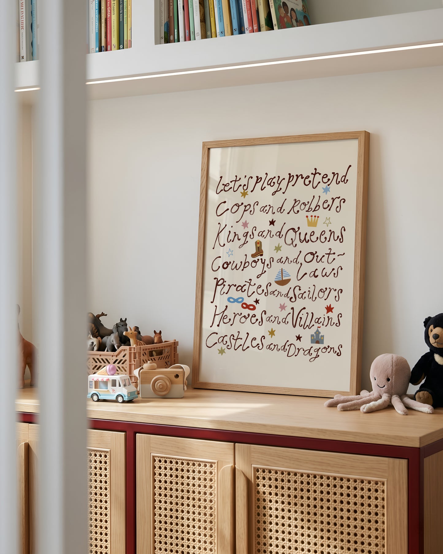 Let's Play Pretend | Playroom Print | UNFRAMED