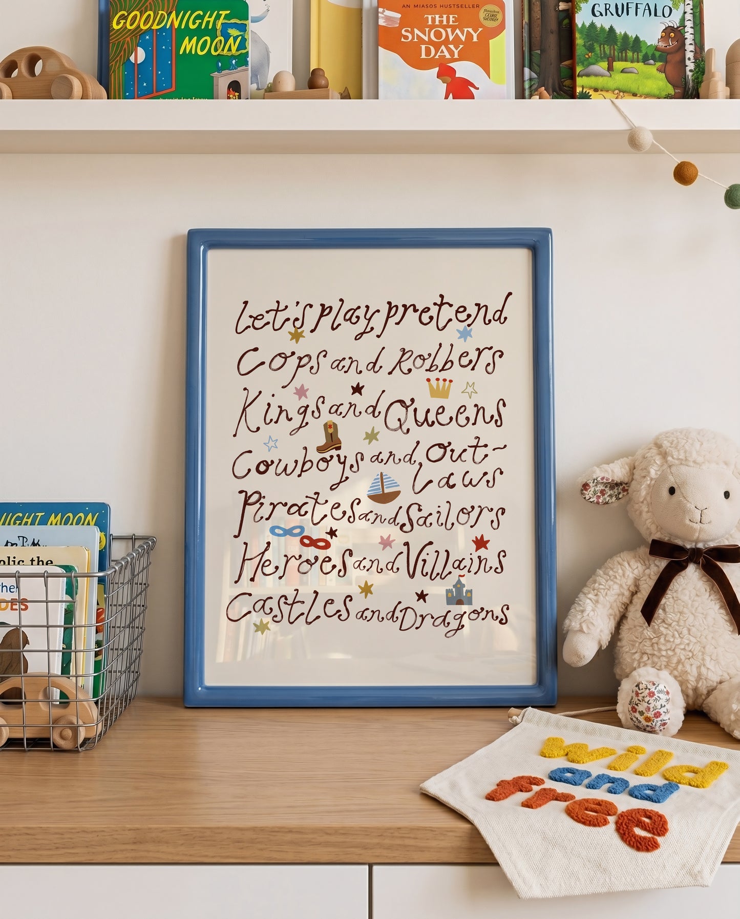 Let's Play Pretend | Playroom Print | UNFRAMED