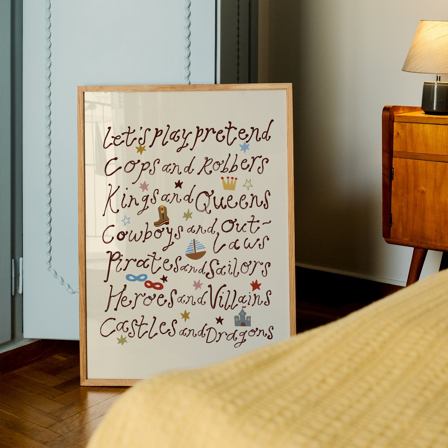 Let's Play Pretend | Playroom Print | UNFRAMED