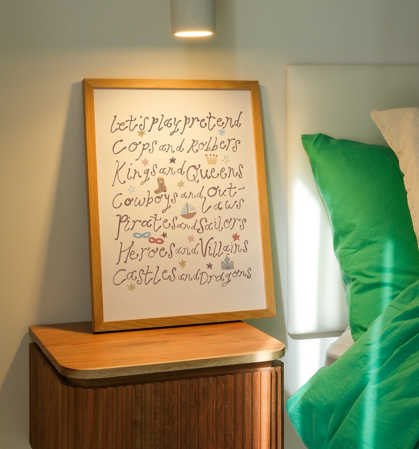 Let's Play Pretend | Playroom Print | UNFRAMED