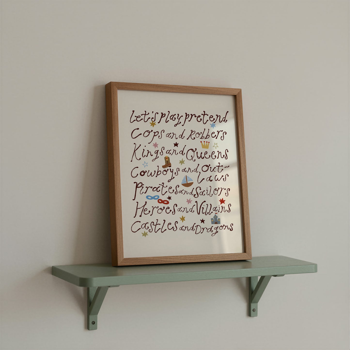 Let's Play Pretend | Playroom Print | UNFRAMED