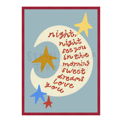 Night Night Love You Print