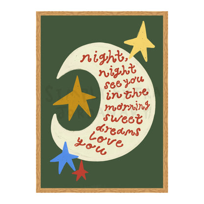 Night Night Love You Print
