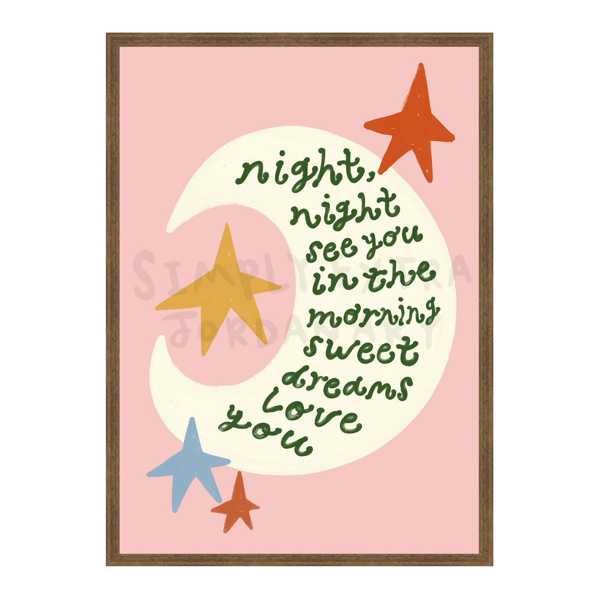 Night Night Love You Print