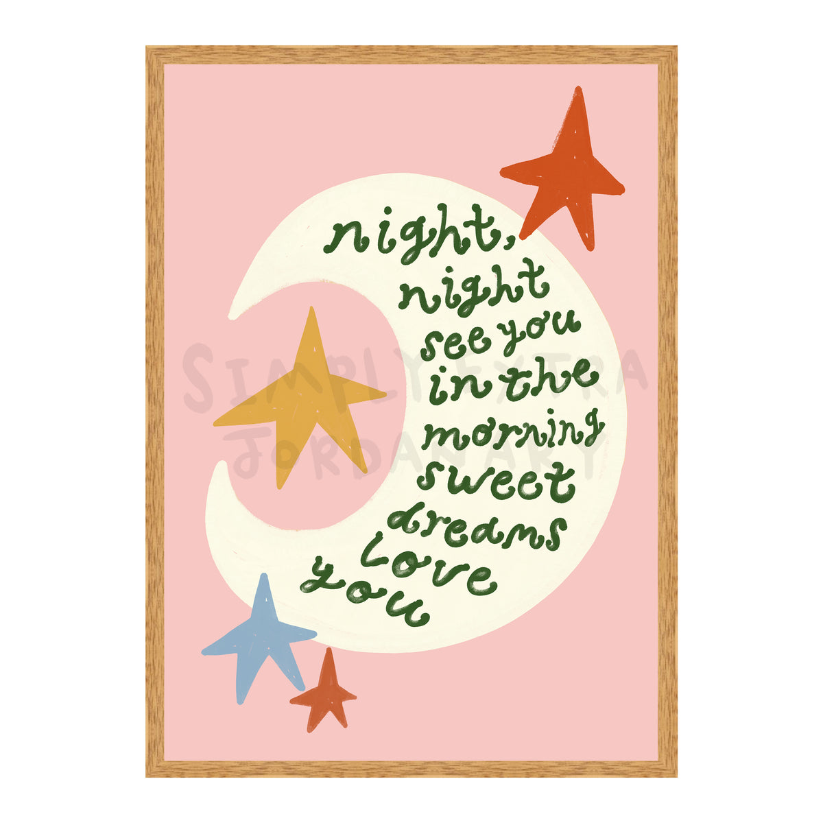 Night Night Love You Print
