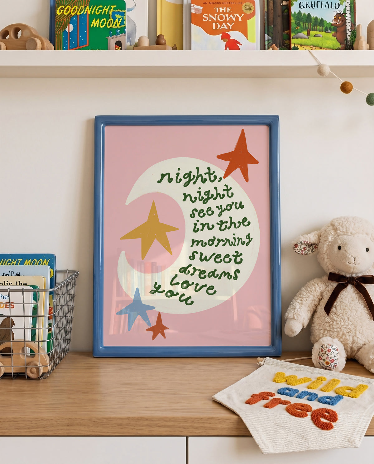 Night Night | Moon Print | UNFRAMED