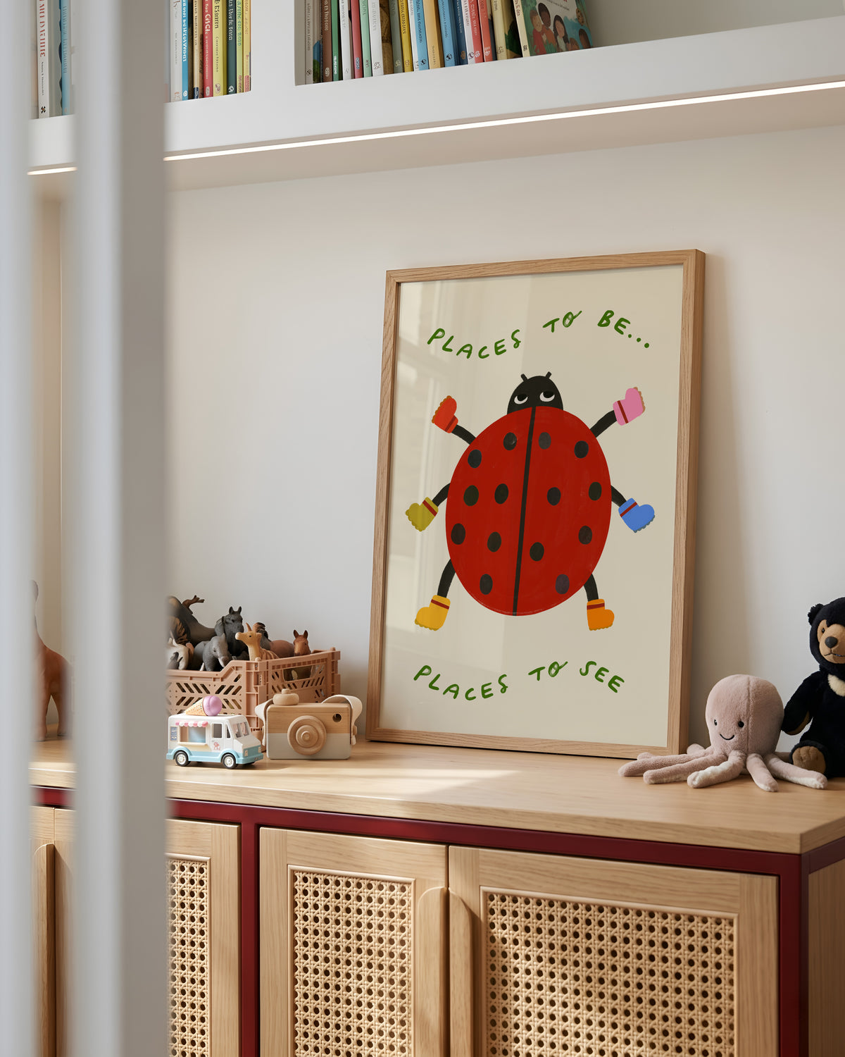Places To Be | Ladybird Print | UNFRAMED