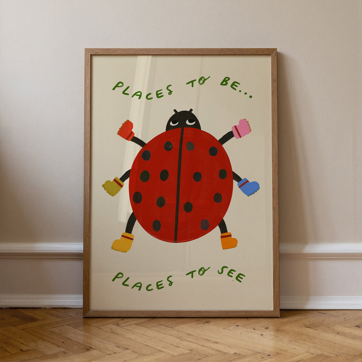 Places To Be | Ladybird Print | UNFRAMED