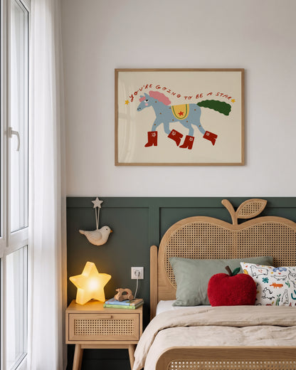 Gonna Be a Star | Horse Print | UNFRAMED