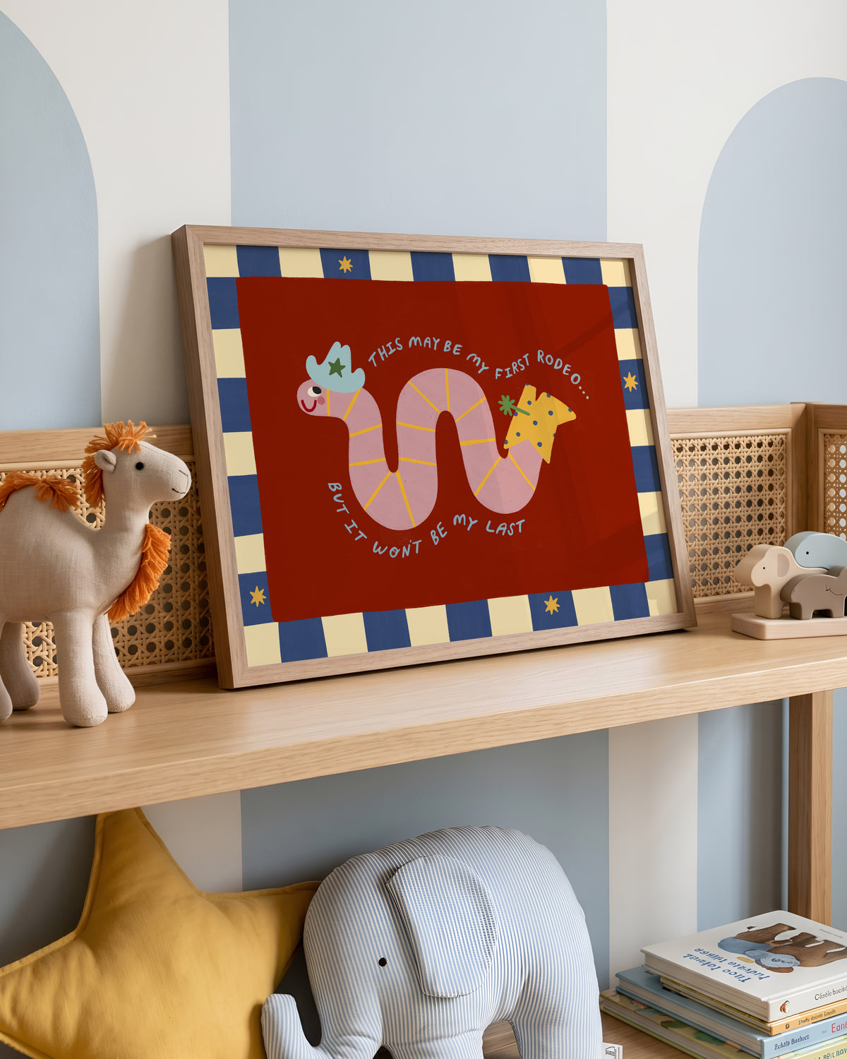 Not My First Rodeo | Worm Affirmation Print | UNFRAMED