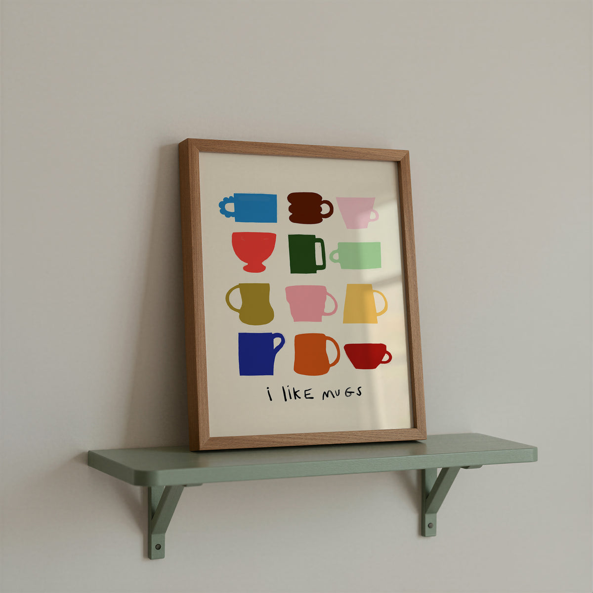 I Like Mugs | Coffee Print | UNFRAMED