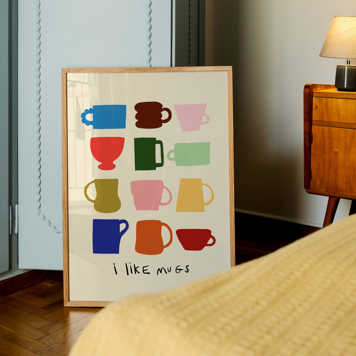 I Like Mugs | Coffee Print | UNFRAMED