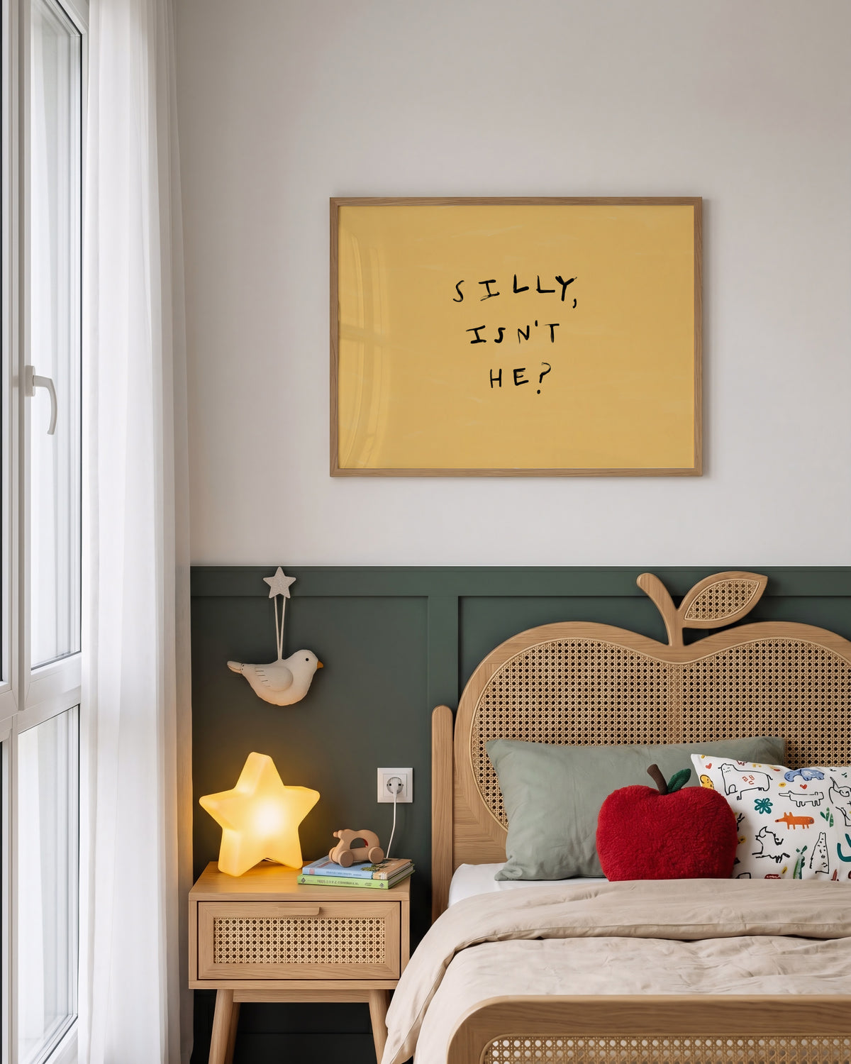 Silly, Isn't He? | Boy Bedroom Print | UNFRAMED