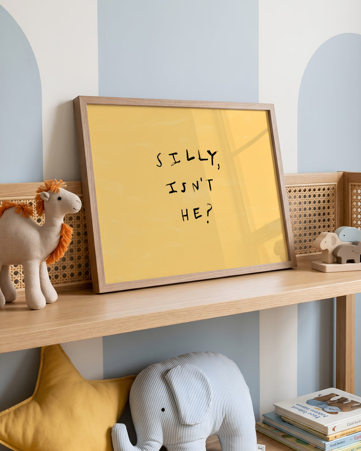 Silly, Isn't He? | Boy Bedroom Print | UNFRAMED