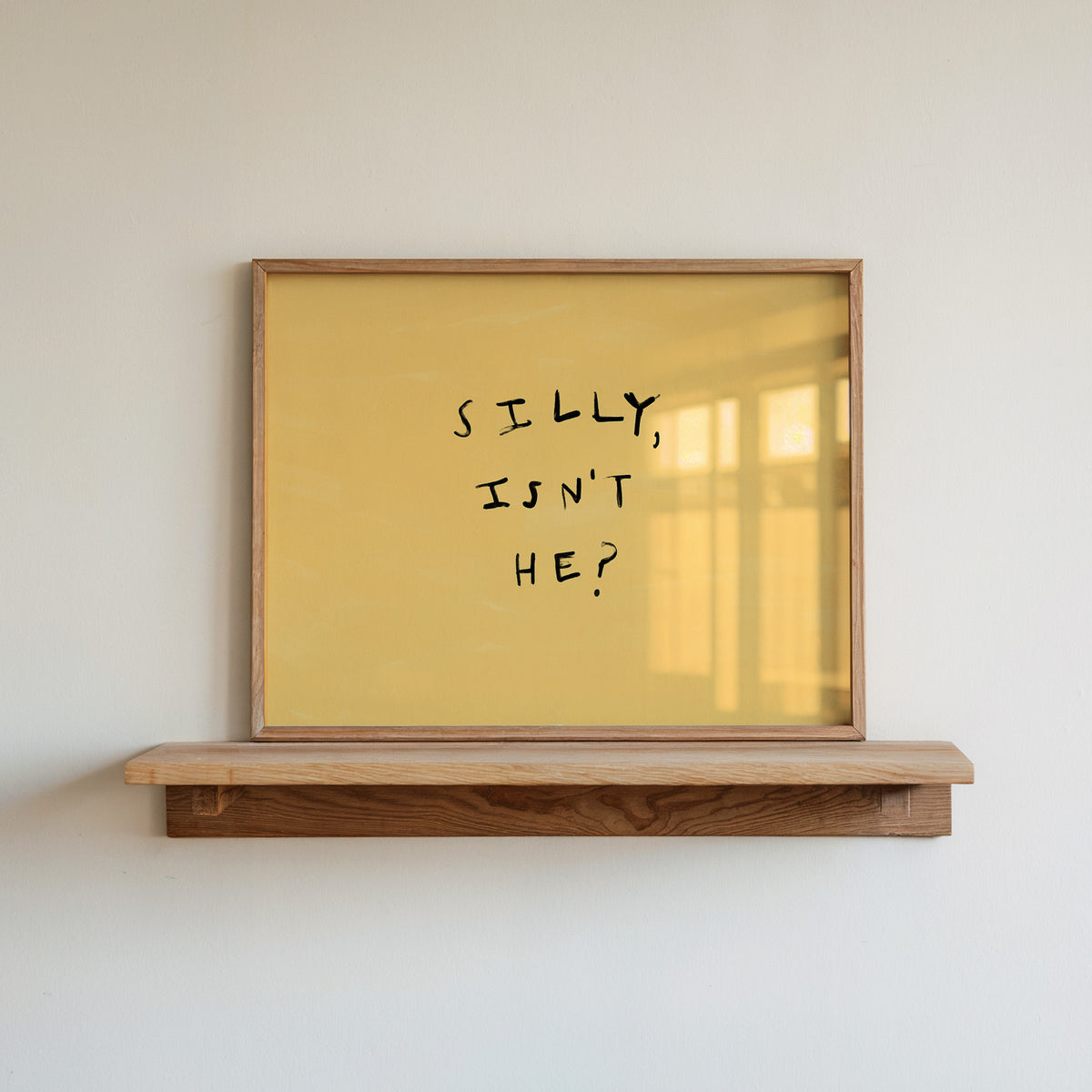 Silly, Isn't He? | Boy Bedroom Print | UNFRAMED