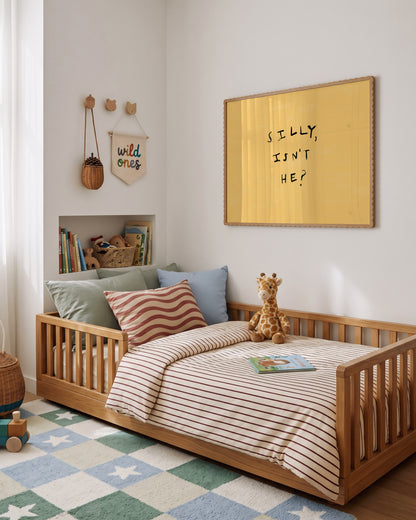 Silly, Isn't He? | Boy Bedroom Print | UNFRAMED